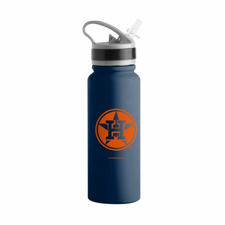 LOGO BRANDS Houston Astros Logo 25oz Stainless Single Wall Flip Top Bottle 513-S25UFTB-8